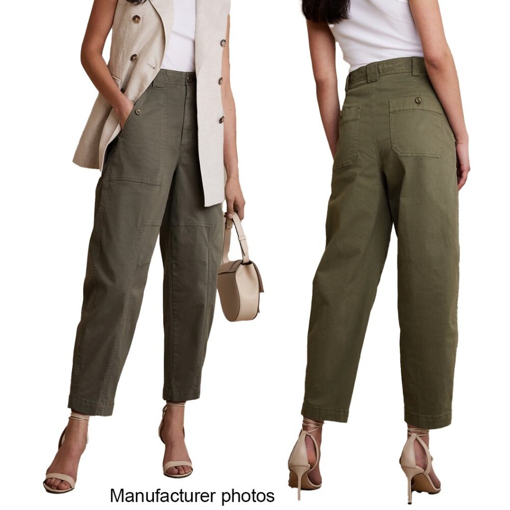 Banana Republic The Barrel Pant in Green Olive - Picture 11 of 11